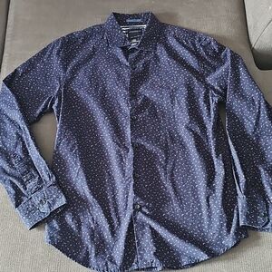 Denim & Flower Dark Blue Casual Shirt
